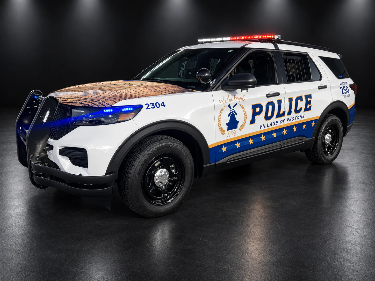 Patrol Vehicle With 250 Year Themed Graphics